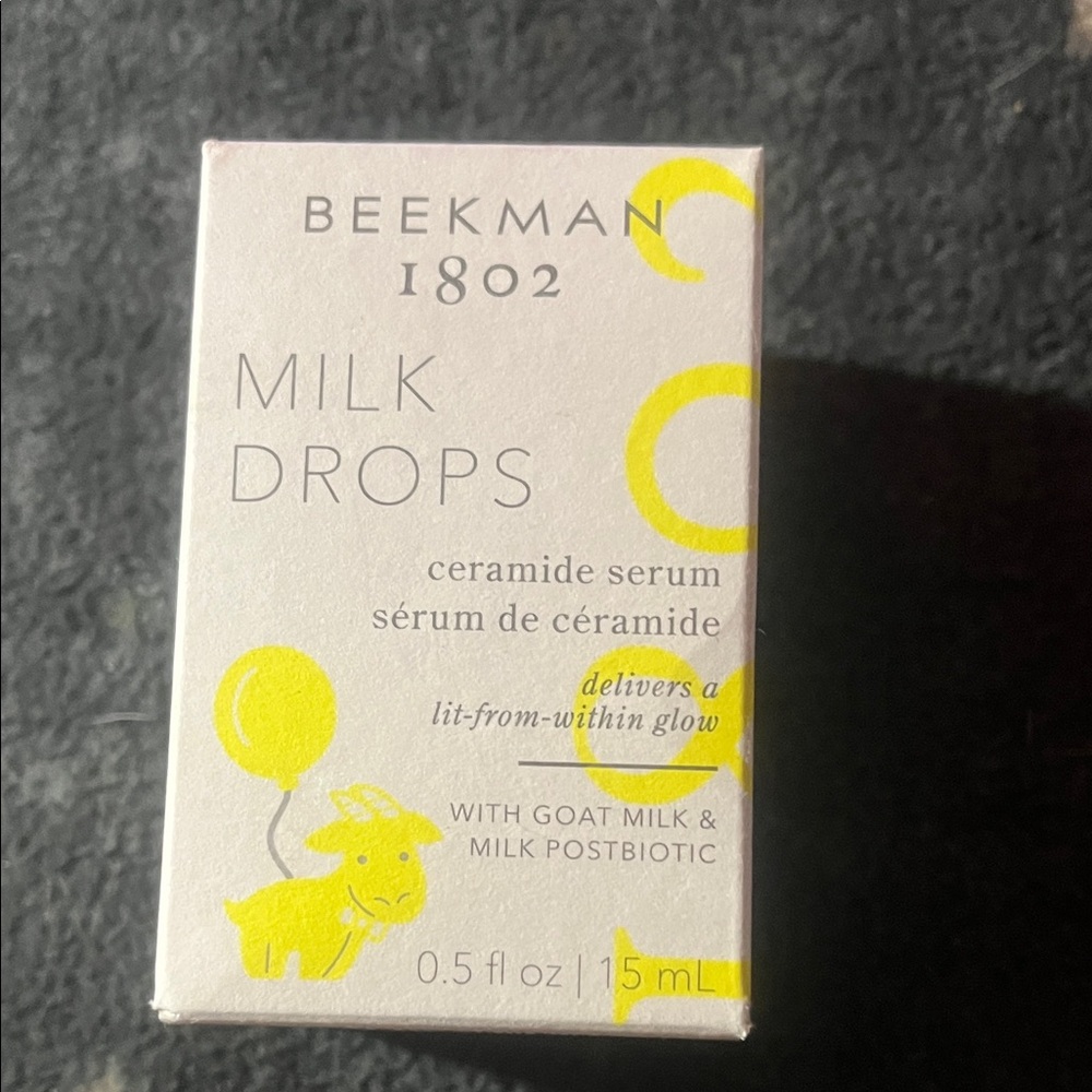 Beekman 1802 Milk Drops Ceramide Serum with Yellow Accents